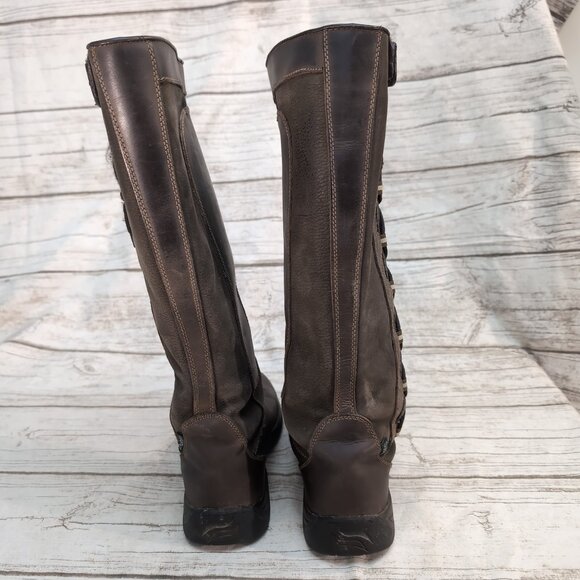 Dublin Riding Boots Brown Leather Tall Lace-Up Equestrian Field – Women’s 7 - Picture 4 of 9